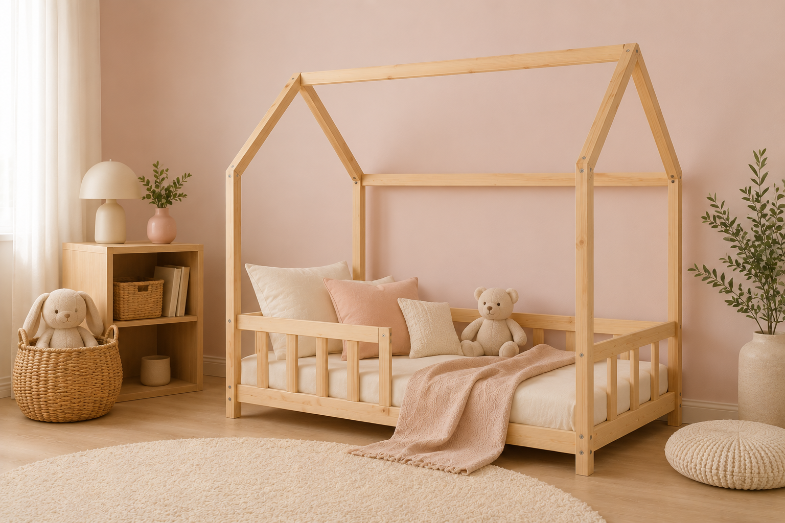 lit enfant avec barriere lit cabane enfant